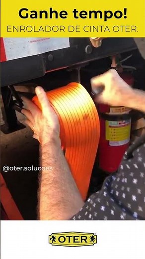 ⚡ GANHE TEMPO na estrada! Conheça o Enrolador de Cinta OTER.