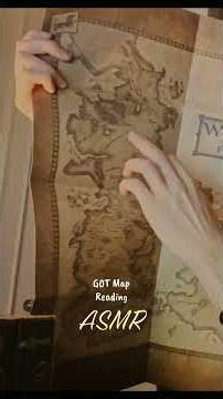 ASMR Map Sounds | Whispering & Tracing (Game of Thrones) #asmr #shorts