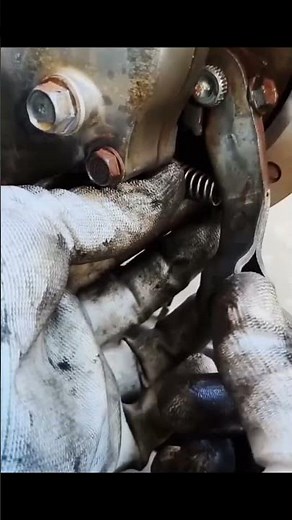 "Rear Brake return Spring" #repair #motorcyclerepair #ytshorts