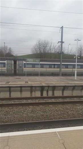 Eurostar class 374 flying by at Ebbsfleet International