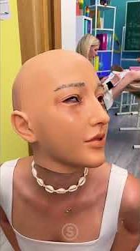 EW! Crazy Mask Prank 😂 She Was So Scared #shorts