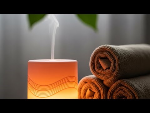 🌿Relaxing Spa Ambience with Essential Oil Diffuser and Warm Light Calming Aromatherapy & Soft Sounds