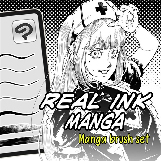 Clip Studio Paint Manga Brush Set - Inking, Lineart, Sketch - Essential Manga Brushes - Digital Download - Etsy