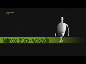 017 Blender tutorial - animace chůze postavy, walk cycle - CZ