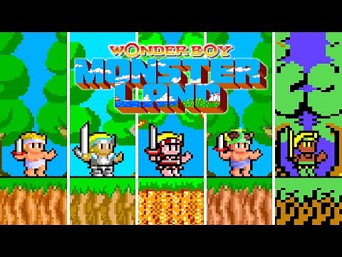 Wonder Boy in Monster Land - Versions Comparison (HD 60 FPS)