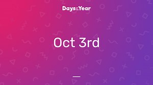 National Days on October 3rd, 2026