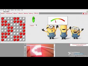 LabVIEW Graphical User Interface & Arduino LED Matrix with Max7219 Driver - Animated Graphic Effects