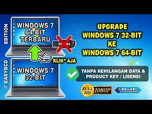 Cara Upgrade Windows 7 32 bit Ke 7 64 bit Tanpa Flashdisk Tanpa Kehilangan Data [Clean Install]