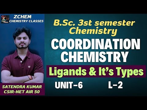 (L2) Ligands & Types of ligands || Central metal atom || Coordination compounds #coordination #bsc