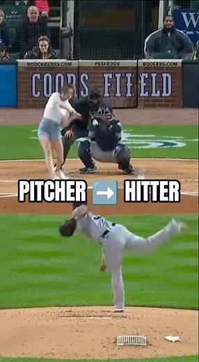 PITCHER ➡️ HITTER ⚾️ #shorts