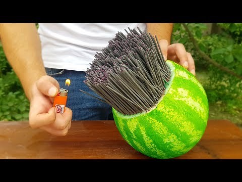 EXPERIMENT: Watermelon vs Firecracks ! Smart Ideas.