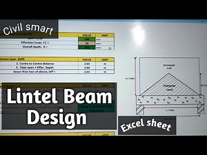 LINTEL BEAM DESIGN BY EXCEL SHEET