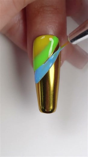 DIY Colorful Rainbow Nails Inspiration ✨ #shorts #satisfying #diy #nailart