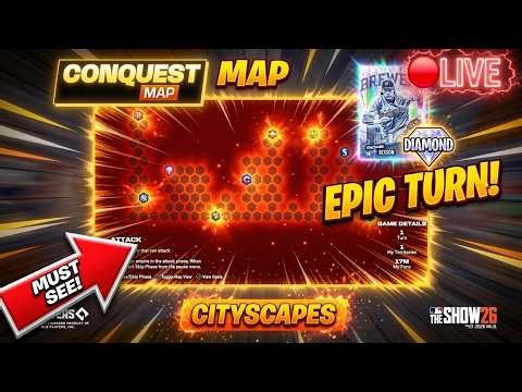 🔴 LIVE CITYSCAPES CONQUEST MAP & PROGRAM PLAYTHROUGH IN MLB THE SHOW 26 DIAMOND DYNASTY!