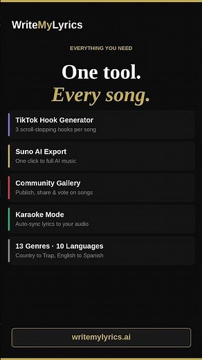 I built an AI lyrics generator and it actually works