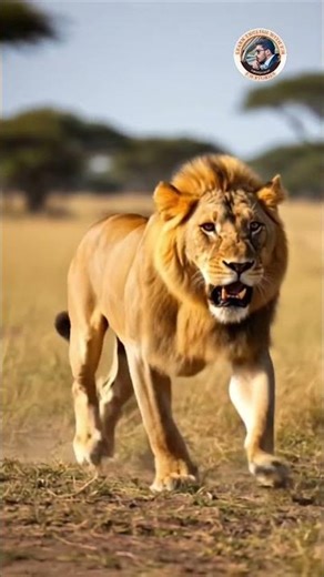 Hungry Lion Running for Hunt | Wild Nature Moment