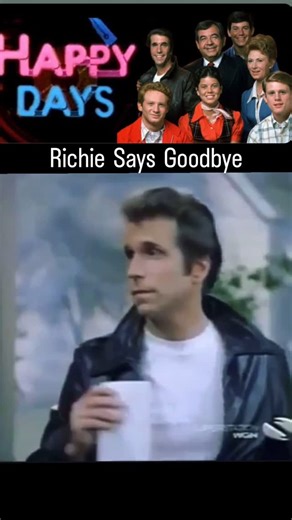 70sandbeyond | - Tv Tuesday . Man this scene was tough . Do you remember the last scene before Richie left and he thanked The Fonz? . Happy Days... | Instagram