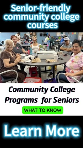 New learning opportunities: Community college programs specifically designed for seniors. | LifeEase Services