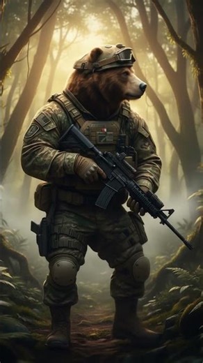 ​Commando Bear: Silent Strength​TheJungleTank#CommandoBear #ai #wildlife #animals