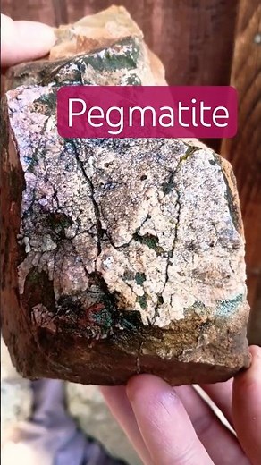 PEGMATITE igneous rock crystals formed during magma’s crystallization. Albuquerque, NM