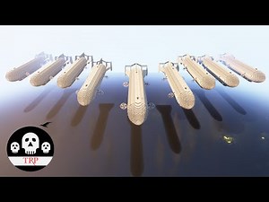 Marley's Airships in Minecraft - Attack on Titan Map Showcase [The Rumbling Project]