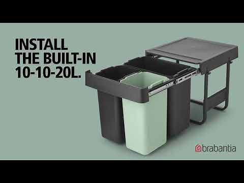 HOW TO – Install the Sort & Go Built in Bin 10+10+20L | Brabantia