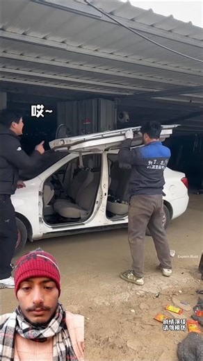 Car Modified with Private Jet-Style Door 😜🤣 || #shorts