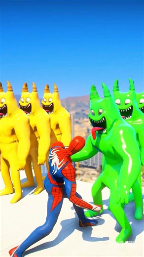 GTA 5 Epic Water Ragdolls Spiderman vs BANBAN Jumps/Fails Ep.845 #shorts