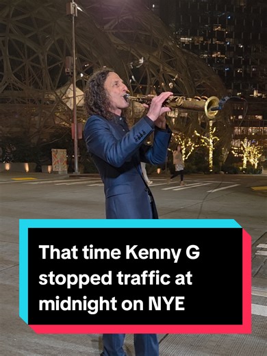 He's done this 2 years in a row in downtown Seattle on 6th and Lenora after playing the New Year's show at Jazz Alley. Bet you can catch a glimpse of him next year too. #jazz #auldlangsyne #saxophone #livemusic #kennyg
