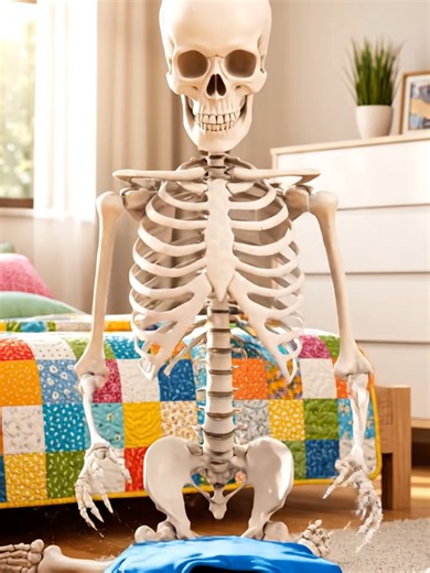 #KidsVideo #SkeletonKids #CleanRoom #LearnGoodHabits #KidsShorts#HealthyHabits