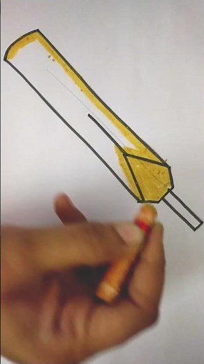 How to draw bat 🏏| Easy bat drawing step by step 🏏