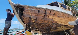 12K views · 250 reactions | A fishing trawler is currently being repaired in Petite Martinique. The guys are working hard. You can check it out whenever you visit. | Explore Carriacou and Petite Martinique | Facebook