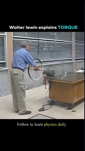 𝗽𝗵𝘆𝘀𝗶𝗰𝘀 𝘅𝗽𝗹𝗮𝗶𝗻 | This video shows Professor Lewin's engaging explanation of torque Walter Lewin explains torque as the rotational version of force—the idea... | Instagram