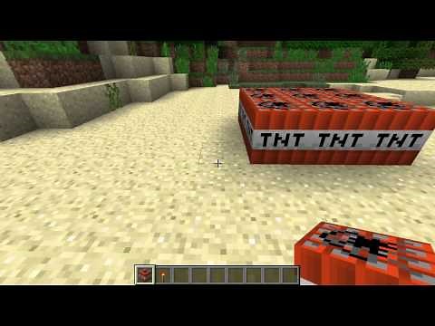 How to blow up tnt on Minecraft (Creative mode)