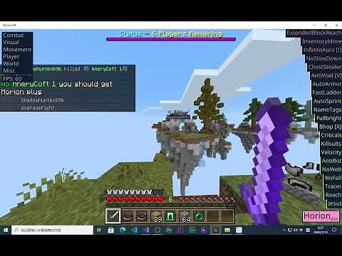 Horion - the best minecraft bedrock utility mod