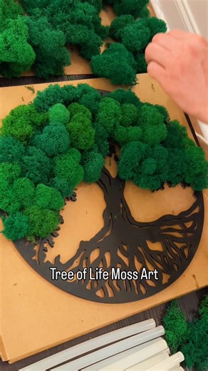 🌿 I Made a Moss Tree of Life By Hand — Watch How