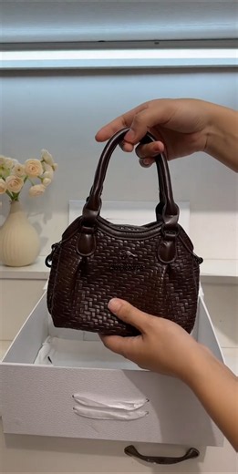Woven Leather High-quality Smart Tote Bag | Stylish Handbag & Crossbody Bag #shortsfeed