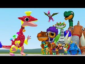New Bellosaurus Poppy Playtime 5 Fanmade Vs All New Dino Toys Pianosaurus Family in Garry's Mod