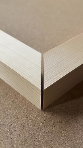 A hand-cut miter joint with a thin dovetail key. #shorts | Tools Creative
