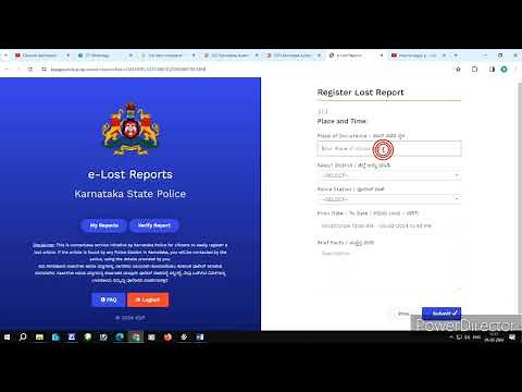 e Lost Apply FIR Report Online KSP Portal | KSP app | Karnataka