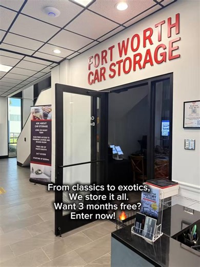 From classics to exotics—we store it all in our secure, climate-controlled 150,000 sq. ft. museum facility. Enter now for your chance to win 3 months of FREE car storage and experience the perks of being a member. #FortWorthCarStorage #DFWCarStorage #CarStorageDFW #SecureCarStorage #ClassicCarStorage