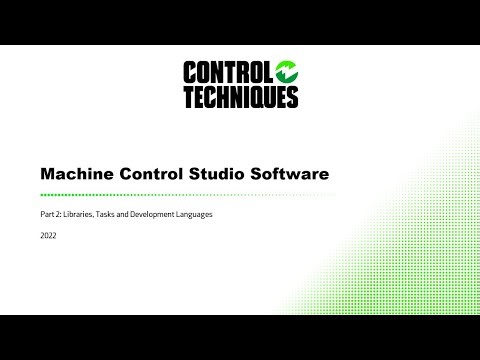 Machine Control Studio Software Part 2