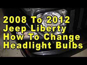 2008 To 2012 Jeep Liberty How To Change Headlight Bulbs With Part Numbers