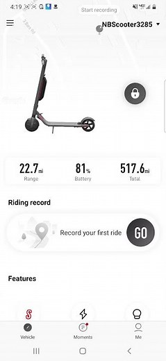 How to lock your ninebot segway scooter.🔓🔑🔒