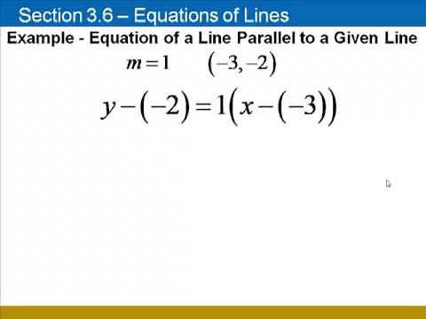 Equations of Parallel & Perpendicular Lines