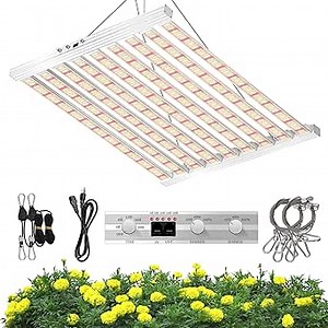 SZHLUX 620W LED Grow Light 4×6ft Daisy Chain Dimming Full Spectrum Grow Light for Indoor Plants, Sunlight Plant Light for Seedling Veg and Bloom Commercial Grow Light