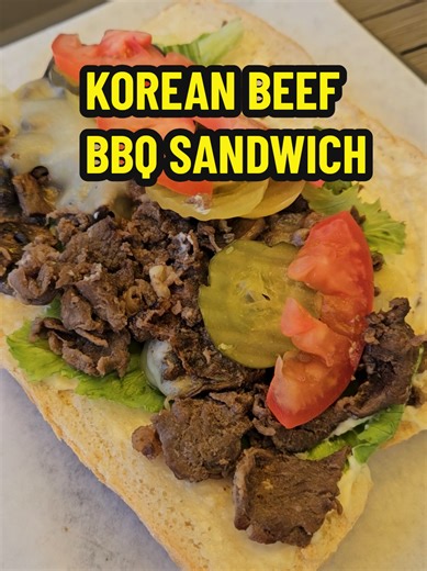 Bulgogi Korean BBQ Beef Sandwich at Tummy Stuffer