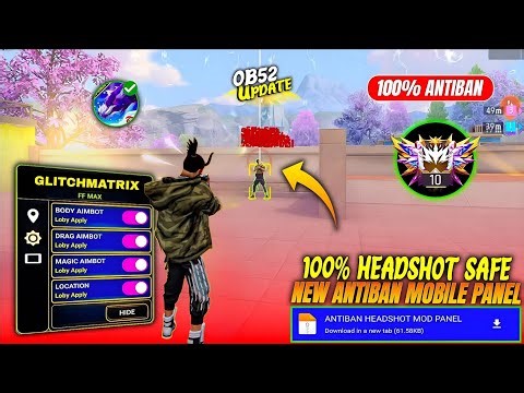 Free Fire Panel OB52 || Free Fire Mod Menu 100% Safe 💀 Free Fire Injector Safe || #freefire​ 