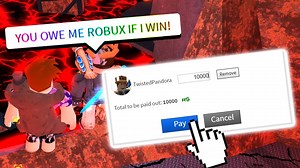 We made a 10,000 Robux bet and this happened