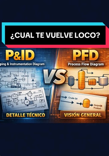 Diferencias entre PFD y P&ID en Ingeniería